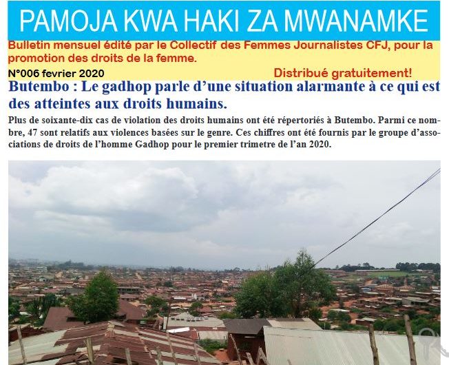 Bulletin Pamoja kwa Haki za Mwanamke numéro 6