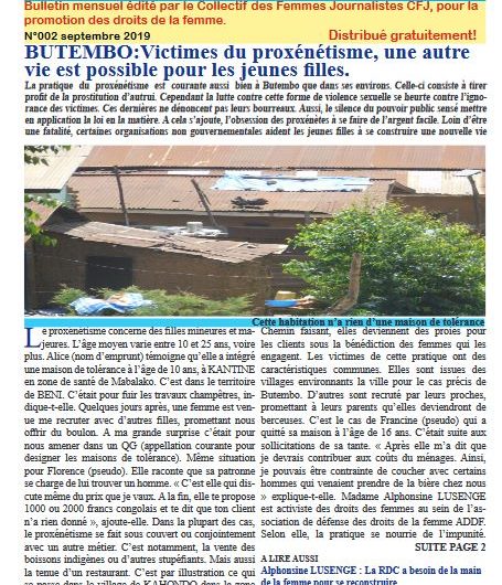 Bulletin Pamoja kwa Haki za Mwanamke Numéro 2