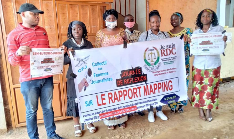 CFJ et « Je suis RDC » en pleins travaux de synthétisation du Rapport Mapping en vue des actions de grande envergure