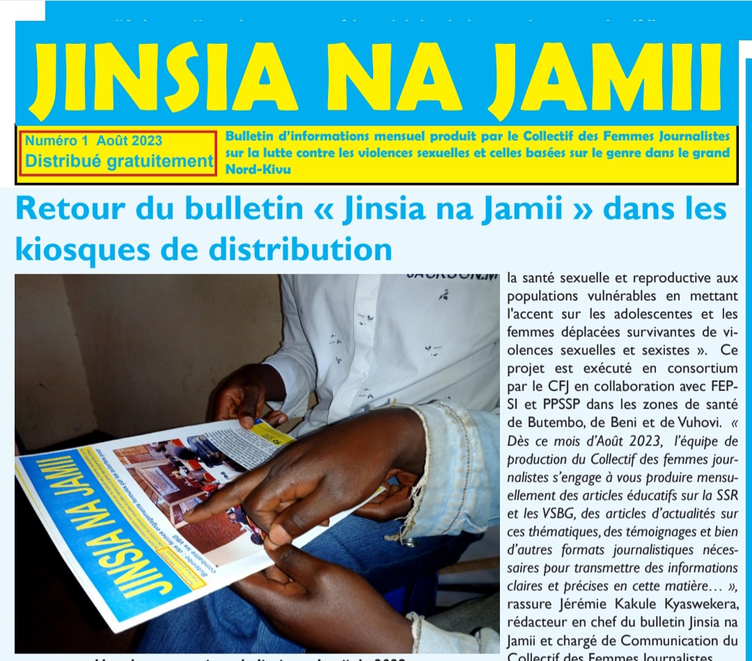 Retour du bulletin « Jinsia na Jamii » dans les kiosques de distribution